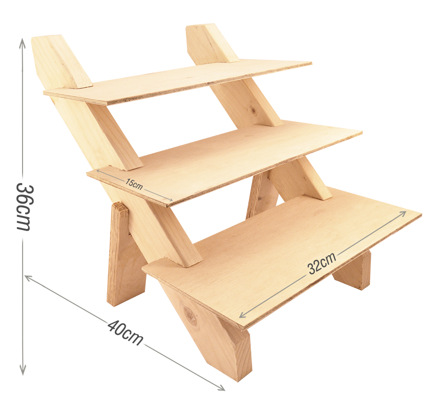 Stojak schodkowy duży